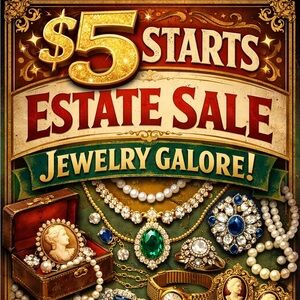 Estate Sales Finds!!!! $5 Starts Unlisted Jewelry For The Show!